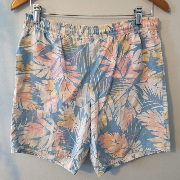 Vintage Hot Tracks Shorts Pastels Floral Summer Pockets Medium - Picture 1 of 7